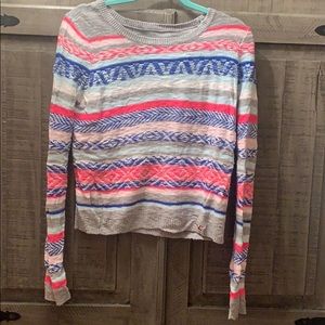 Grey striped sweater